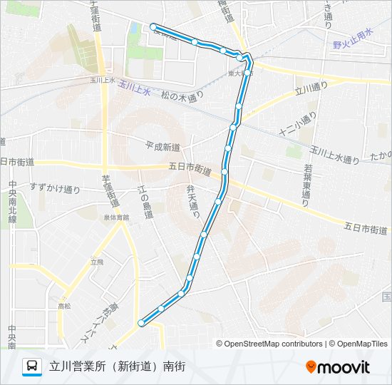 立３９ Bus Line Map