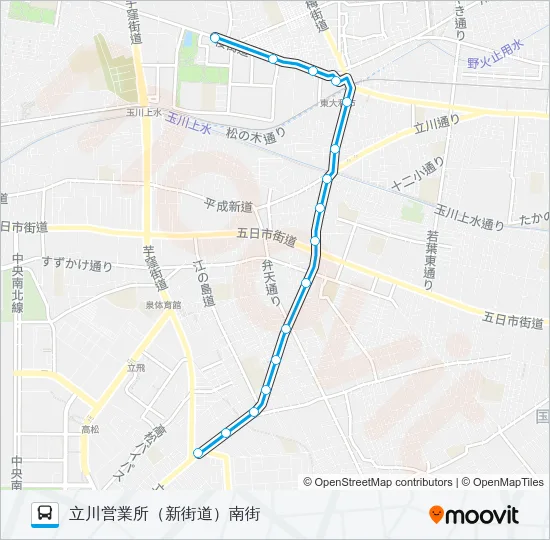 立３９ バスの路線図