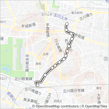 立４０ Bus Line Map