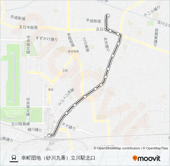 立４０ Bus Line Map
