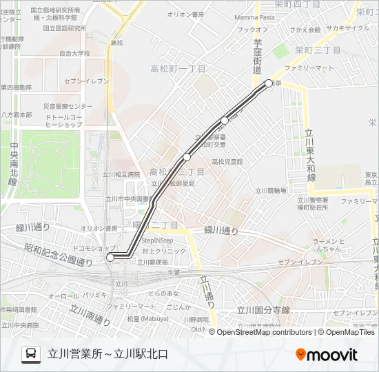 立４１ Bus Line Map