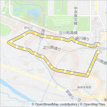 立７２ Bus Line Map