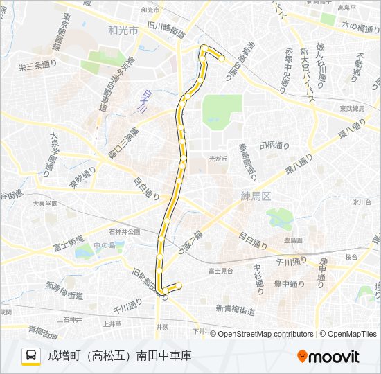 練４０ Bus Line Map