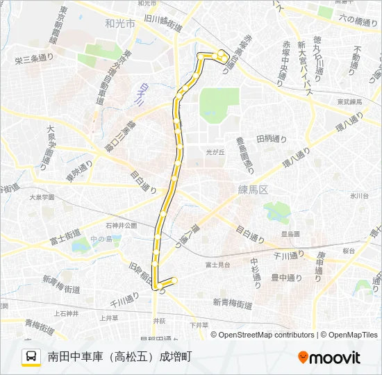 練４０ Bus Line Map