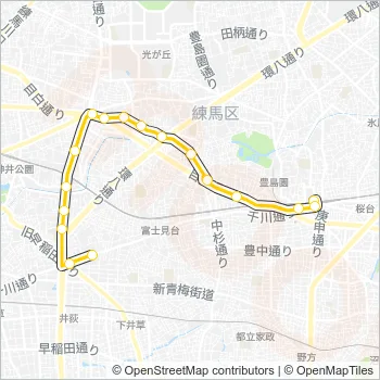 練４１ Bus Line Map