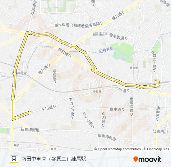 練４１ Bus Line Map