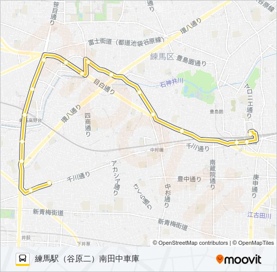 練４１ Bus Line Map