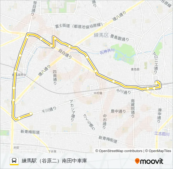 練４１ Bus Line Map