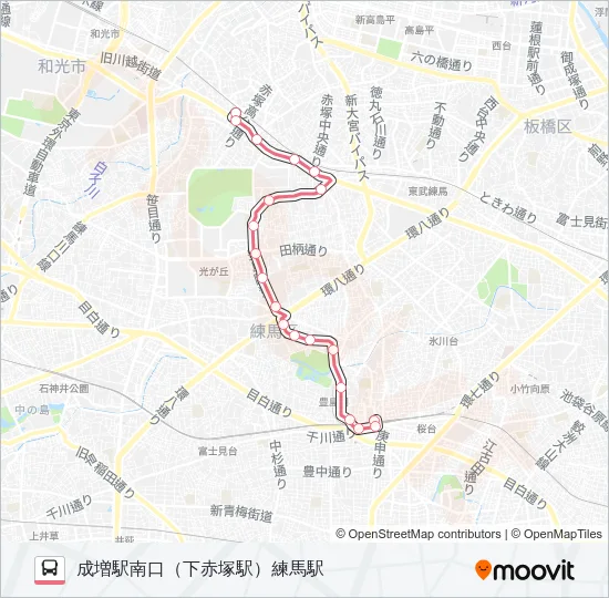 練４７ Bus Line Map