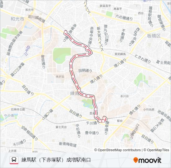 練４７ Bus Line Map