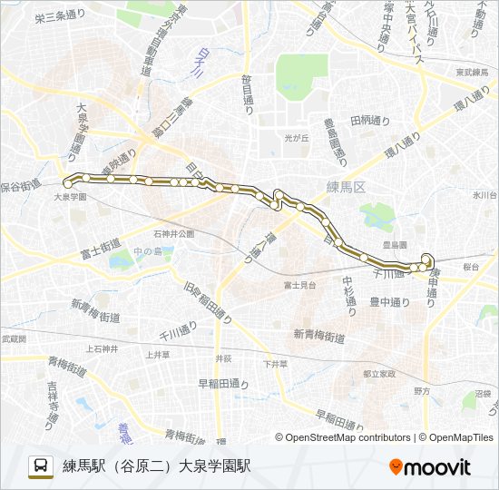 練４８ Bus Line Map