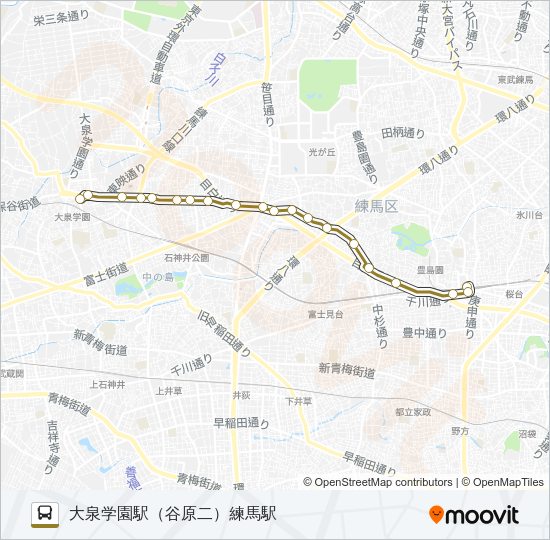 練４８ Bus Line Map