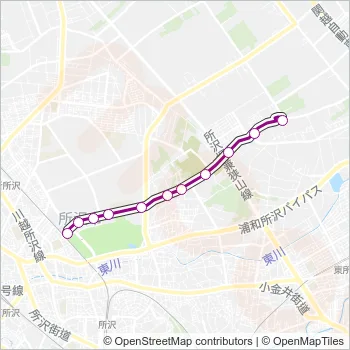 航０１ Bus Line Map