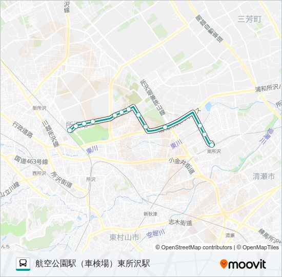 航０２ Bus Line Map