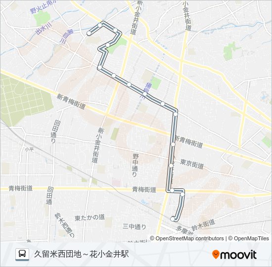 花０１ Bus Line Map