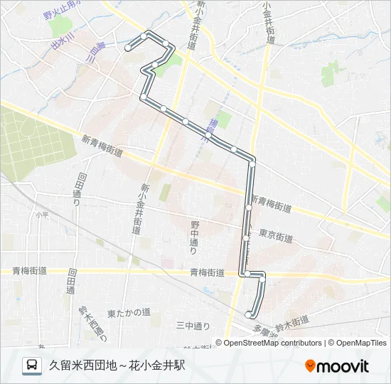 花０１ Bus Line Map