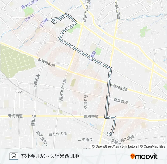 花０１ Bus Line Map