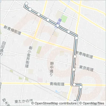 花０２ Bus Line Map