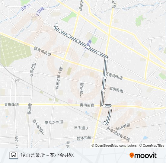 花０２ Bus Line Map