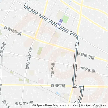 花０２ Bus Line Map