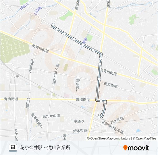 花０２ Bus Line Map