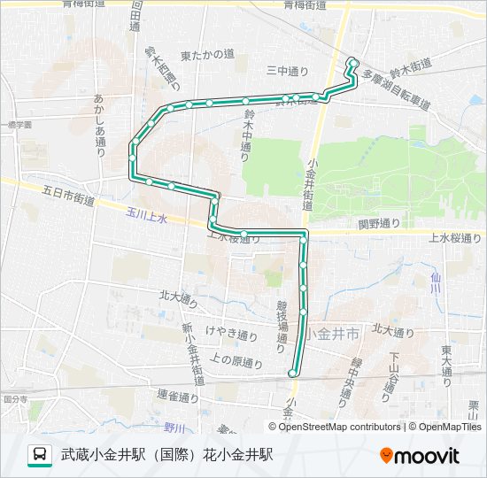 花１２ Bus Line Map