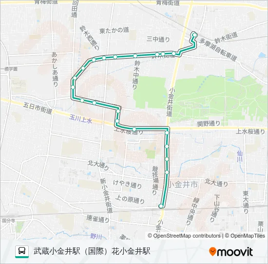 花１２ Bus Line Map