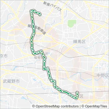 荻１５ Bus Line Map