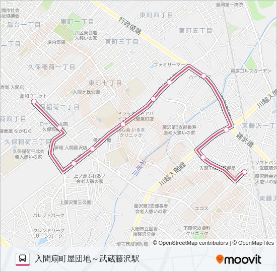 藤０２ Bus Line Map