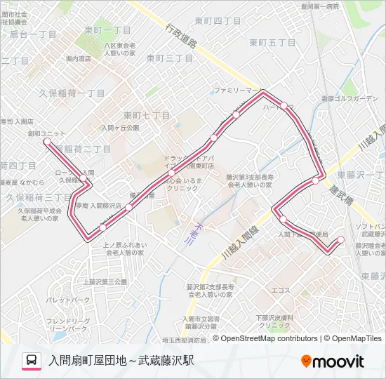藤０２ Bus Line Map