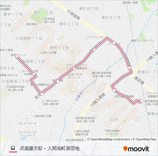 藤０２ Bus Line Map