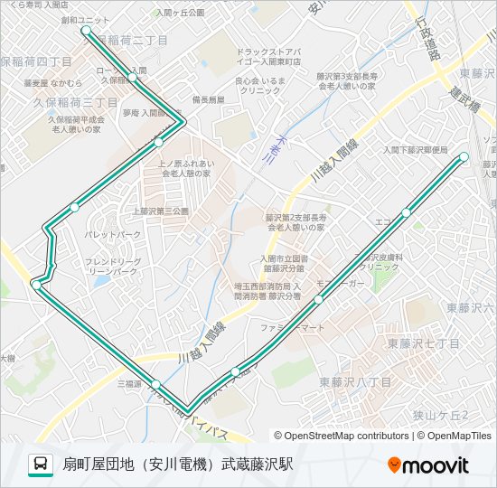 藤０３ Bus Line Map