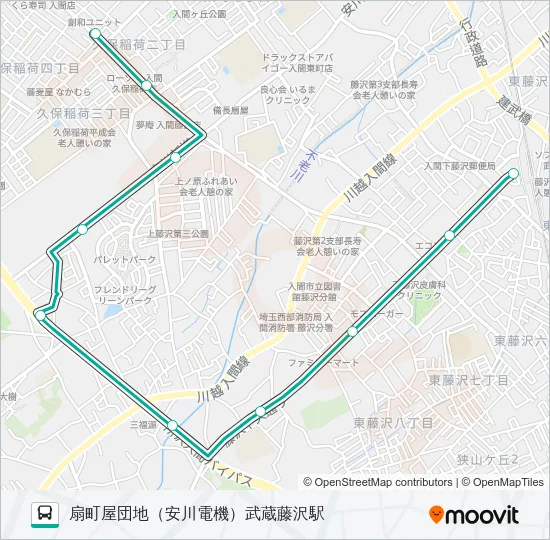 藤０３ バスの路線図