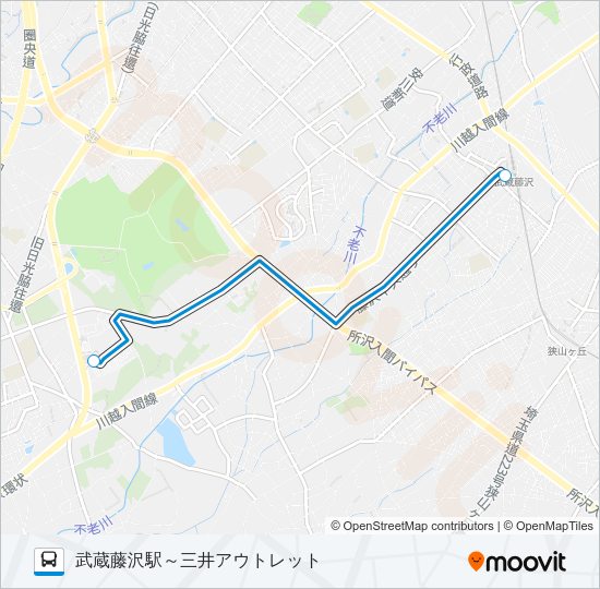 藤１０ Bus Line Map