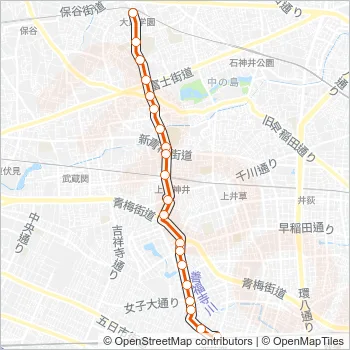 西０３ Bus Line Map