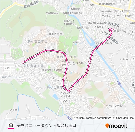 飯２０ Bus Line Map