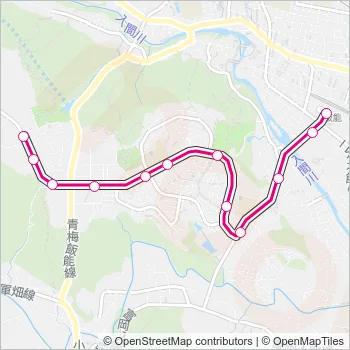 飯２１ Bus Line Map
