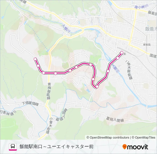 飯２１ Bus Line Map