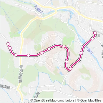 飯２１ Bus Line Map