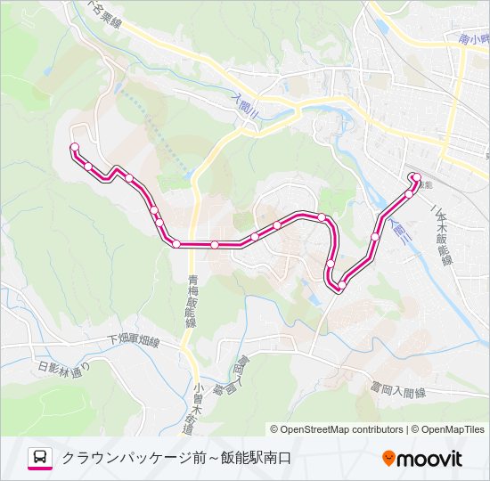 飯２２ Bus Line Map