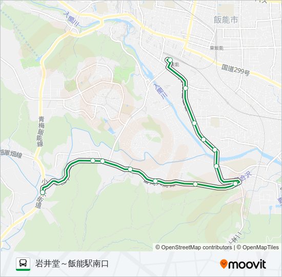 飯４２ Bus Line Map