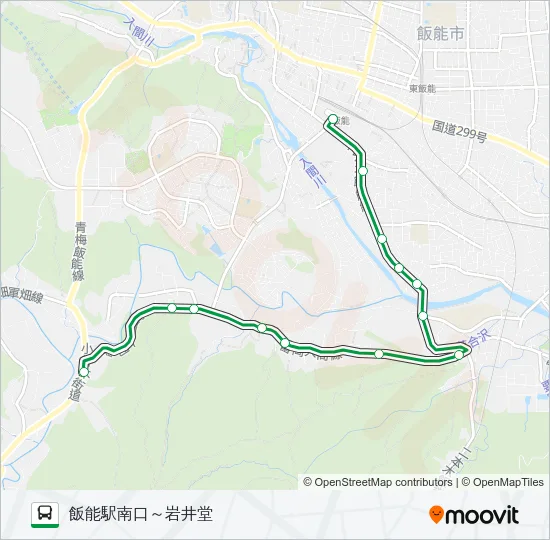 飯４２ Bus Line Map