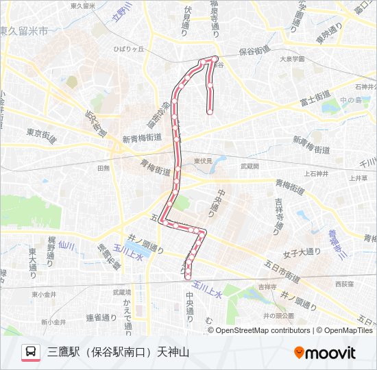 鷹２１ Bus Line Map