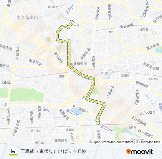 鷹２２ Bus Line Map