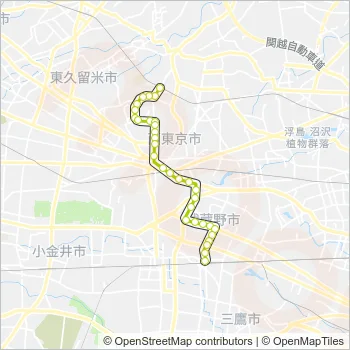 鷹２２ Bus Line Map