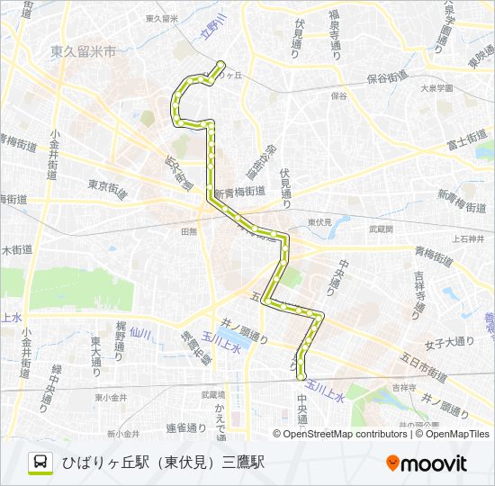 鷹２２ Bus Line Map