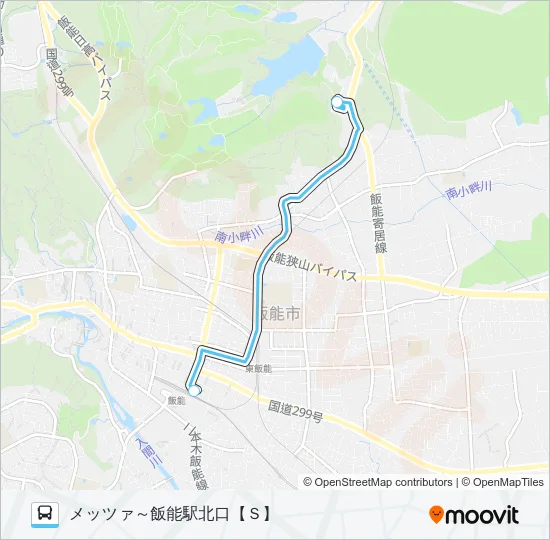 Ｍ０１ バスの路線図