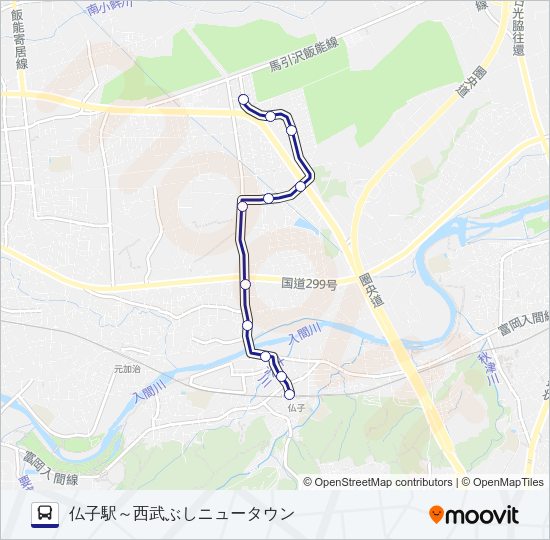 ぶし０１ Bus Line Map