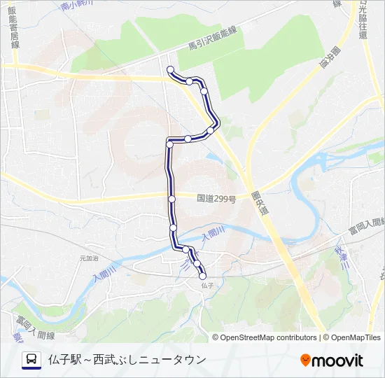 ぶし０１ Bus Line Map