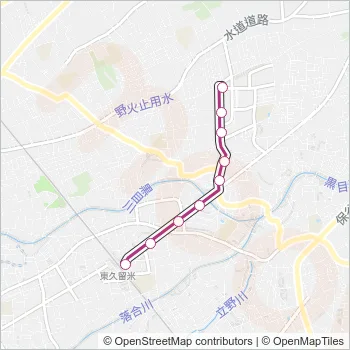 久留２１ Bus Line Map
